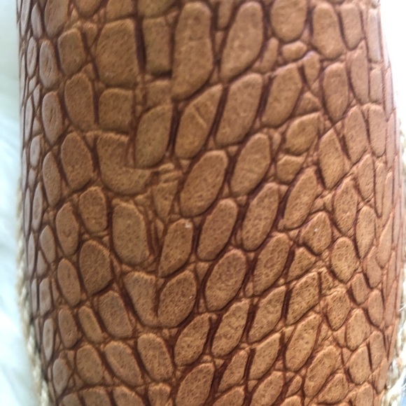 NIB electric karma lulu croc embossed espadrille - Picture 6 of 8